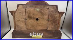 Sligh Oak Tambour Mantel Clock Westminster Chime German Mechanical Movement