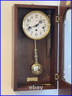 Sligh Quarter Hour Triple Chime Wall Clock Registered In 1989. Restored