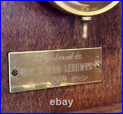 Sligh Quarter Hour Triple Chime Wall Clock Registered In 1989. Restored