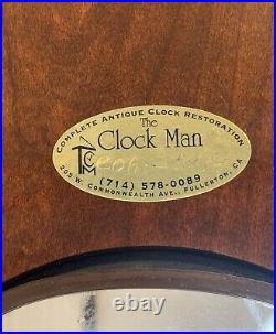 Sligh Quarter Hour Triple Chime Wall Clock Registered In 1989. Restored