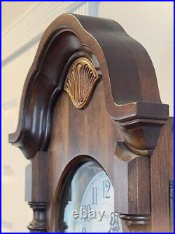 Sligh Quarter Hour Triple Chime Wall Clock Registered In 1989. Restored