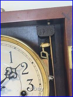 Sligh Quarter Hour Triple Chime Wall Clock Registered In 1989. Restored
