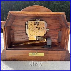 Sligh Westminster Chime Mantel Clock Wind Up 0568-1-AB 16x12