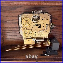 Sligh Westminster Chime Mantel Clock Wind Up 0568-1-AB 16x12