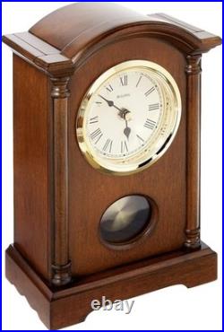 Small Table Clock with Pendulum and Westminster Melody for Living Room