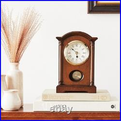 Small Table Clock with Pendulum and Westminster Melody for Living Room