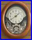 Small World Oval Wood Frame Wall Clock Analog Quartz Westminster Chime