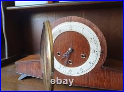 Smiths 1mantel clock Westminster chime clock has been serviced l working order