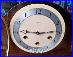 Smiths Art Deco Style 8 Day Westminster Chimes Mantel Clock Good Working Order