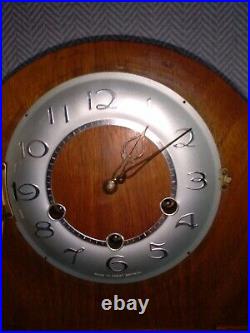 Smiths Art Decor Westminster Chime 8 Day Mantle Clock V G C