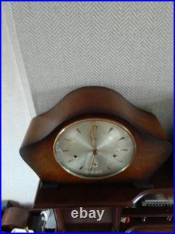 Smiths Decor Westminster Chime 8 Day Mantle Clock Working Key Instructions V G C