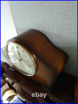 Smiths Decor Westminster Chime 8 Day Mantle Clock Working Key Instructions V G C