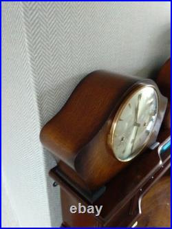 Smiths Decor Westminster Chime 8 Day Mantle Clock Working Key Instructions V G C