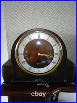 Smiths Decor Westminster Chime 8 Day Mantle Clock Working Key Instructions V G C