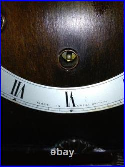 Smiths Decor Westminster Chime 8 Day Mantle Clock Working Key Instructions V G C