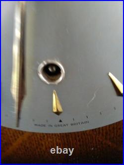Smiths Decor Westminster Chime 8 Day Mantle Clock Working Key Instructions V G C