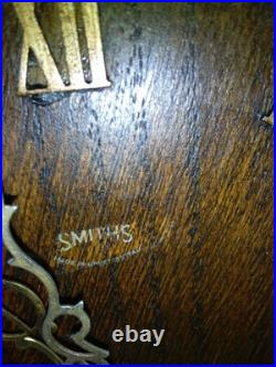 Smiths Decor Westminster Chime 8 Day Mantle Clock Working Key Instructions V G C