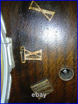 Smiths Decor Westminster Chime 8 Day Mantle Clock Working Key Instructions V G C