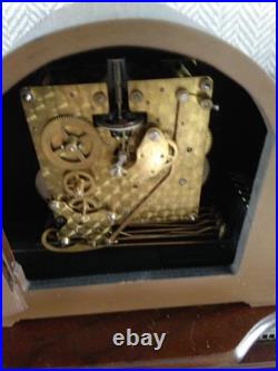 Smiths Decor Westminster Chime 8 Day Mantle Clock Working Key Instructions V G C