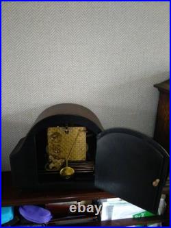Smiths Decor Westminster Chime 8 Day Mantle Clock Working Key Instructions V G C