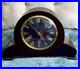Smiths Enfield Vintage Mahogany Mantel Clock Westminster Chime Working with Key