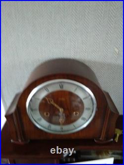 Smiths Lancaster Westminster Chime 8 Day Mantle Clock Working Instructions V G C