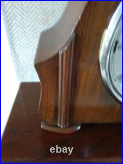 Smiths Lancaster Westminster Chime 8 Day Mantle Clock Working Instructions V G C