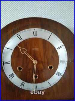 Smiths Lancaster Westminster Chime 8 Day Mantle Clock Working Instructions V G C
