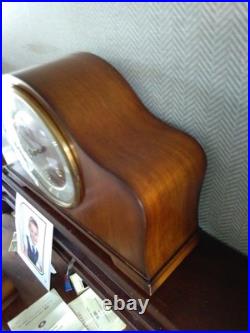 Smiths Martin Art Decor Westminster Chime 8 Day Mantle Clock Working Key V G C