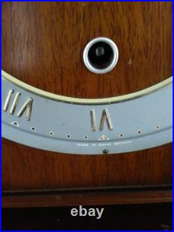 Smiths Martin Art Decor Westminster Chime 8 Day Mantle Clock Working Key V G C