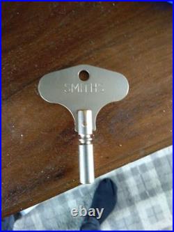 Smiths Martin Art Decor Westminster Chime 8 Day Mantle Clock Working Key V G C