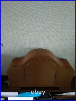 Smiths Martin Art Decor Westminster Chime 8 Day Mantle Clock Working Key V G C