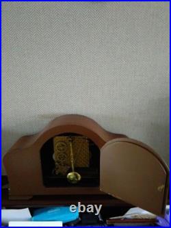 Smiths Martin Art Decor Westminster Chime 8 Day Mantle Clock Working Key V G C