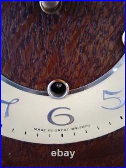 Smiths Sandilan Art Decor Westminster Chime 8 Day Mantle Clock Working Key V G C