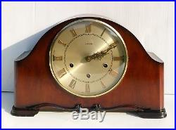 Smiths Tempora Walnut Westminster Whittington Chiming Mantle Clock