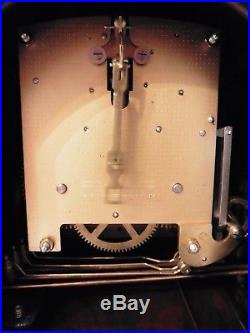 Smiths Walnut Westminster Chiming Key wound pendelum Mantle Clock Good WORKING