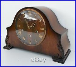Smiths Walnut Westminster Chiming Mantle Clock Circa 1950
