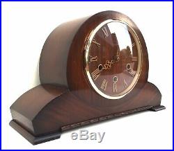 Smiths Walnut Westminster Chiming Mantle Clock Superb