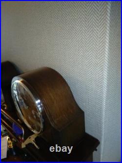 Smiths Westminster Chime 8 Day Mantle Clock Key & Instructions V G Condition