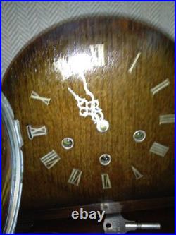 Smiths Westminster Chime 8 Day Mantle Clock Key & Instructions V G Condition