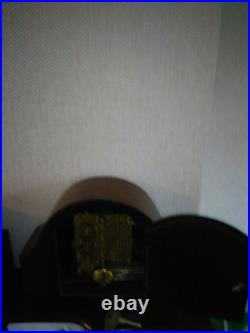 Smiths Westminster Chime 8 Day Mantle Clock Key & Instructions V G Condition