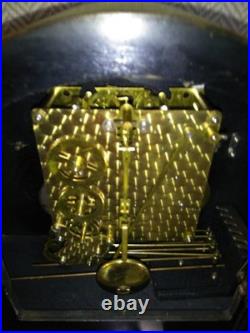Smiths Westminster Chime 8 Day Mantle Clock Key & Instructions V G Condition