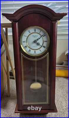 Strasbourg Manor Westminster Chime Pendulum Quartz Analog Wall Clock