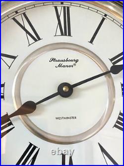 Strausbourg Manor Quartz Pendulum Westminster Chime Wall Clock Japan Mvmt 29