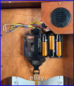 Strausburg Manor Oak Quartz Westminster Chime And Strike Wall Clock New In Box