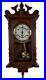 Strausburg Manor Oak Quartz Westminster Chime Wall Clock New In Box