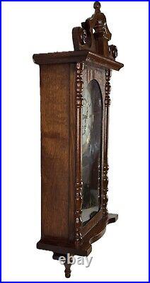 Strausburg Manor Oak Quartz Westminster Chime Wall Clock New In Box