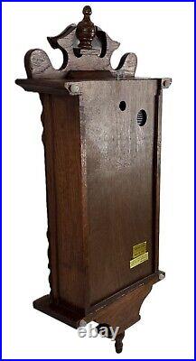 Strausburg Manor Oak Quartz Westminster Chime Wall Clock New In Box