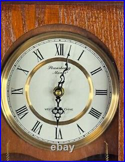 Strausburg Manor Oak Quartz Westminster Chime Wall Clock New In Box