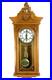 Strausburg Manor Oak Quartz Westminster Triple Chime Pendulum Wall Clock